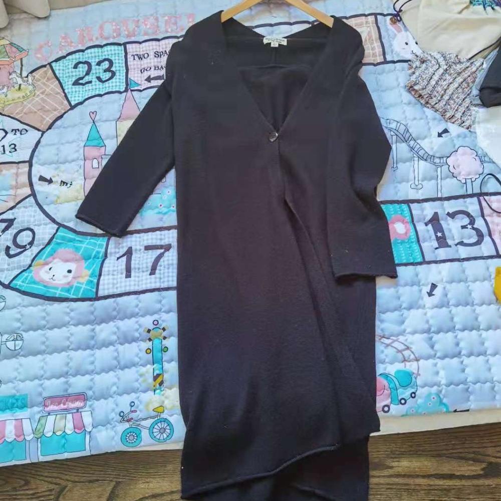 100% cashmere long one size cardigan